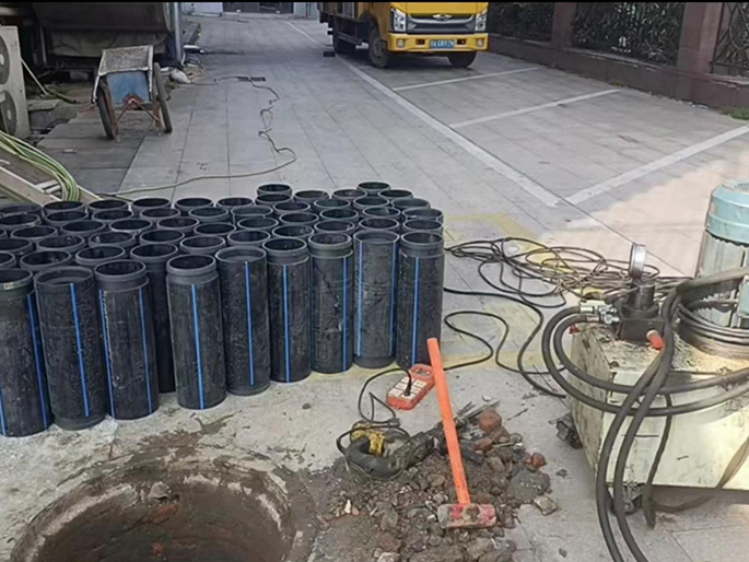 明溪PE置换管厂家 DN315置换管 非开挖管短管置换